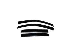 AVS Ventvisor Outside Mount Window Deflectors 4pc Smoke Nissan Titan Crew Cab 2004-2015