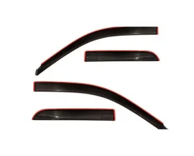 AVS Ventvisor Low Profile In-Channel Deflectors 4pc Smoke Dodge RAM 1500 Quad Cab 2009-2018