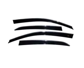 AVS Smoke with Chrome Trim Ventvisor Low Profile Window Deflectors 4pcs Honda Accord 2018-2022