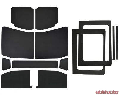 Design Engineering DEI Black Leather Look Head Liner Kit Jeep Wrangler JL 4-Door - 50182