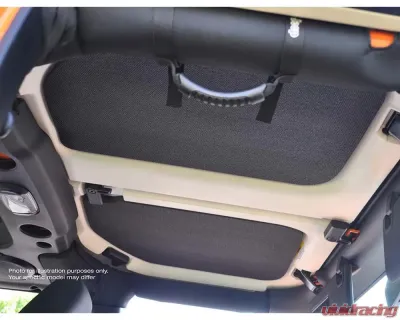 Design Engineering DEI Black Leather Look Head Liner Kit Jeep Wrangler JL 4-Door - 50182