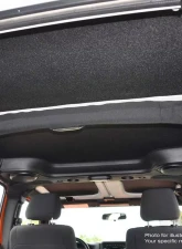 Design Engineering DEI Black Leather Look Head Liner Kit Jeep Wrangler JL 4-Door                                     - 50182 - Image 3