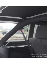 Design Engineering DEI Gray Leather Look Rear Side Window Head Liner Only Jeep Wrangler JL 2-Door                                     - 50271 - Image 2