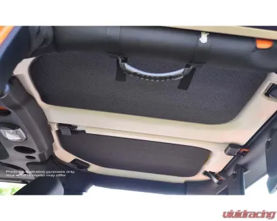 Design Engineering DEI Black Leather Look Head Liner Kit Jeep Wrangler LJ 2004-2006 - 50604