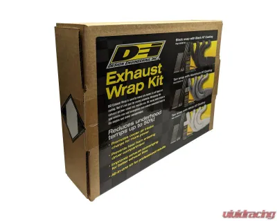 Design Engineering Black HT Automotive Exhaust and Header Glass Fiber Wrap Kit - 10110