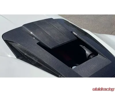 Novitec N-Largo Carbon Fiber Engine Bonnet w/LED for Ferrari F8 Tributo 2020+ - F6 444 69