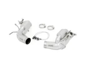 Novitec Inconel Gold Plated Heat Protected Cat Pipes w/ Flap Regulation Ferrari 296 GTB 2022-2025