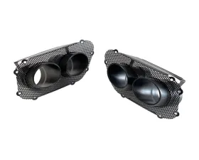 Novitec 2pc Black Tailpipes w/ New Mesh-Insert