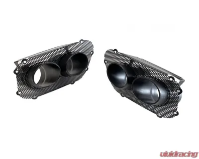 Novitec 2pc Black Tailpipes w/ New Mesh-Insert - F1 812 22BL
