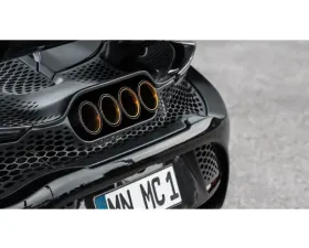 Novitec Gold-Plated Tailpipes with 999 Fine Gold & Carbon Cover for McLaren 765LT 2021-2024
