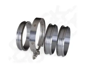 Diamond Eye Performance 4 Inch Quick Connect Couplers 6 CNC Machined Flanges and 2 V-Band Clamp