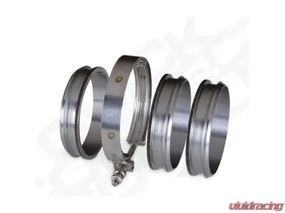 Diamond Eye Performance 4 Inch Quick Connect Couplers 6 CNC Machined Flanges and 2 V-Band Clamp - QC400-6