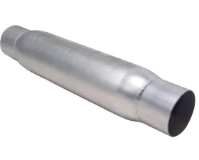 Diamond Eye Performance 4 Inch Aluminized Performance Quiet Tone Exhaust Resonator w/ Ends Top