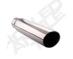 Diamond Eye Performance 5 Inch ID x 5 Inch OD x 12 Inch Long 304 Stainless Rolled Angle Cut Exhaust Tail Pipe Tip