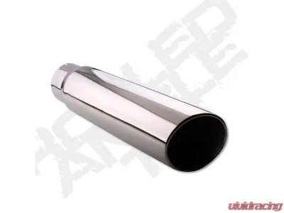 Diamond Eye Performance 5 Inch ID x 6 Inch OD x 15 Inch Long 304 Stainless Rolled Angle Cut Exhaust Tail Pipe Tip - 5615RA