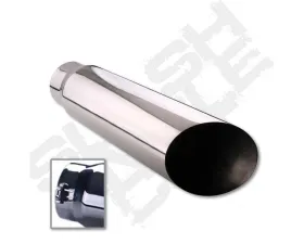 Diamond Eye Performance 5 inch ID x 6 Inch OD x 18 Inch Long Bolt-On Rolled Angle Cut 304 Stainless Exhaust Tail Pipe Tip