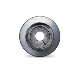 Diamond Eye Performance 27 Inch Round 5 Inch Center Inlet/Outlet Stainless Performance Perforated Diesel Muffler