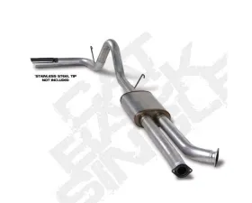 Diamond Eye Performance 3.5 Inch Dual Inlet/ Single Outlet Aluminized Catback Exhaust w/ Muffler Toyota Tundra 5.7L 2007-2009