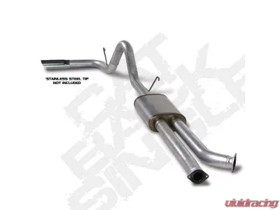 Diamond Eye Performance 3.5 Inch Dual Inlet/ Single Outlet Aluminized Catback Exhaust w/ Muffler Toyota Tundra 5.7L 2007-2009 - K3420A