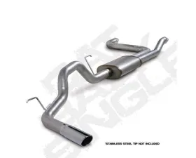 Diamond Eye Performance 3.5 Inch Single Side Aluminized Catback Exhaust w/ Muffler Nissan Titan 5.6L 2004-2012