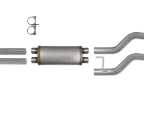 Diamond Eye Performance 3.5 Inch Dual Side Aluminized Catback Exhaust w/ Muffler Nissan Titan 5.6L 2004-2012