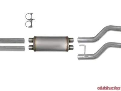 Diamond Eye Performance 3.5 Inch Dual Side Aluminized Catback Exhaust w/ Muffler Nissan Titan 5.6L 2004-2012 - K3524A