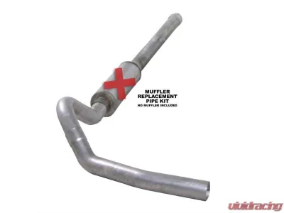 Diamond Eye Performance 4 inch Single Pass Aluminized Catback Exhaust No Muffler Chevrolet Silverado | GMC Sierra 2500 | 3500 2006-2007 - K4122A-RP