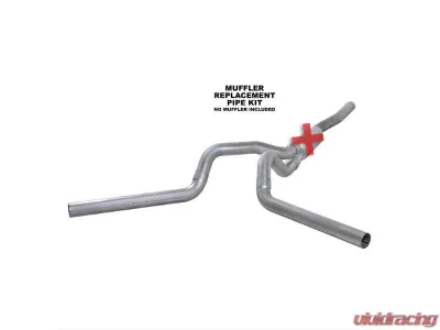 Diamond Eye Performance 4 Inch Split Rear/Side Aluminized Catback Exhaust No Muffler Chevrolet Silverado | GMC Sierra 2500 | 3500 2006-2007 - K4124A-RP