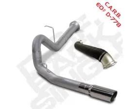 Diamond Eye Performance 4 inch Single Pass Aluminized Filter Back Exhaust No Muffler Chevrolet Silverado | GMC Sierra 2500 | 3500 LMM 2007-2010