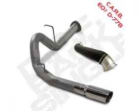 Diamond Eye Performance 4 inch Single Pass Stainless Filter Back Exhaust No Muffler Chevrolet Silverado | GMC Sierra 2500 | 3500 2007-2010