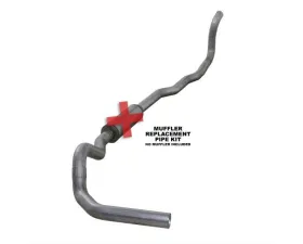 Diamond Eye Performance 4 Inch Aluminized Turbo Back Exhaust w/ Muffler Dodge RAM 2500 | 3500 Long Bed 4WD 1989-1993