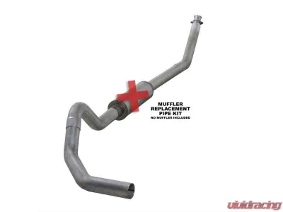 Diamond Eye Performance 4 Inch Single Pass Aluminized Turbo Back Exhaust No Muffler Dodge RAM 2500 | 3500 5.9L Cummins 1994-2002 - K4212A-RP