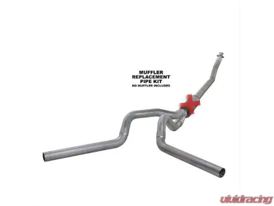 Diamond Eye Performance 4 Inch Single/Dual Split Rear/Side Aluminized Turbo Back Exhaust No Muffler Dodge RAM 2500 | 3500 1994-2002 - K4214A-RP