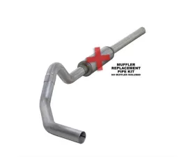 Diamond Eye Performance 4 Inch Single Side Aluminized Catback Exhaust No Muffler Dodge RAM 2500 | 3500 Cummins 2004-2007