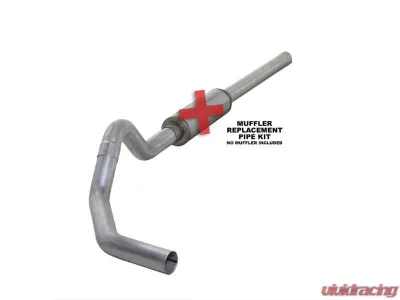 Diamond Eye Performance 4 Inch Single Side Aluminized Catback Exhaust No Muffler Dodge RAM 2500 | 3500 Cummins 2004-2007 - K4234A-RP