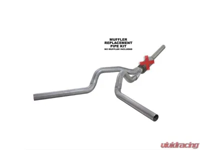 Diamond Eye Performance 4 Inch Split Side Aluminized Catback Exhaust No Muffler Dodge RAM 2500 | 3500 Cummins 2004-2007 - K4236A-RP