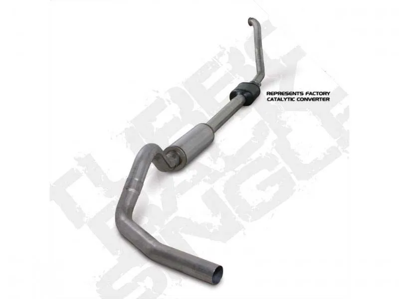Diamond Eye Performance 4 inch Single In/ Single Out Pass Stainless Turbo Back Exhaust w/ Muffler Ford F250 | F350 1994-1997 - K4306S