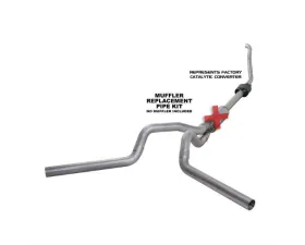 Diamond Eye Performance 4 Inch Single/Dual Split Rear/Side Aluminum Turbo Back Exhaust No Muffler Ford F250 | F350 1994-1997