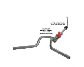 Diamond Eye Performance 4 inch Single/Dual Split Rear/Side Stainless Turbo Back Exhaust No Muffler Ford F250 | F350 1994-1997