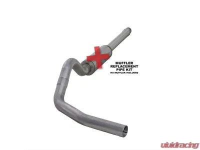 Diamond Eye Performance 4 Inch Single Pass Aluminum Catback Exhaust No Muffler Ford F250 | F350 Superduty 7.3L 1994-1997 - K4310A-RP