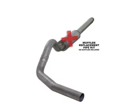 Diamond Eye Performance 4 inch Single Pass Stainless Catback Exhaust No Muffler Ford F250 | F350 Superduty 7.3L 1994-1997