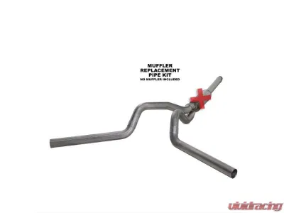 Diamond Eye Performance 4 inch Single In/ Dual Out Split Rear/Side Stainless Catback Exhaust No Muffler Ford F250 | F350 1994-1997 - K4312S-RP