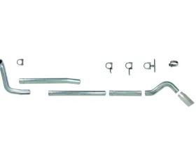 Diamond Eye Performance Muffler Replacement Pipe Single Turn Down Aluminized Turbo Back Exhaust System Ford F-250 | F-350 7.3L 1999-2003