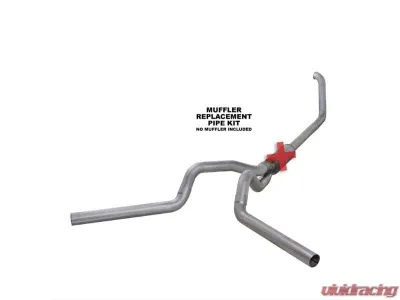 Diamond Eye Performance 4 Inch Split Rear/Side Aluminum Turbo Back Exhaust No Muffler Ford F250 | F350 Superduty 7.3L 1999-2003 - K4320A-RP