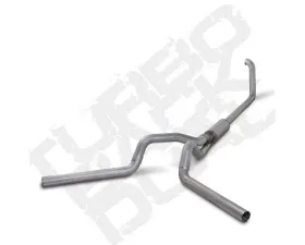 Diamond Eye Performance 4 Inch Split Rear/Side Aluminum Turbo Back Exhaust w/ Muffler Ford F250 | F350 Superduty 1999-2003