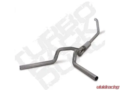 Diamond Eye Performance 4 inch Single In/Out Split Rear/Side Stainless Turbo Back Exhaust w/ Muffler Ford F250 | F350 1999-2003 - K4320S