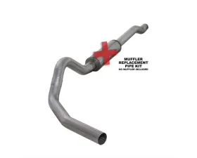 Diamond Eye Performance 4 Inch Single Pass Aluminized Catback Exhaust No Muffler Ford F250 | F350 Superduty 6.0L 2003-2007