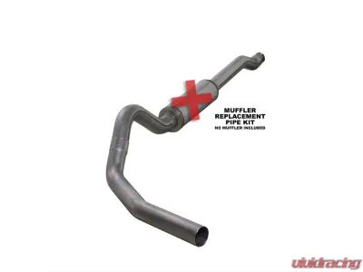 Diamond Eye Performance 4 inch Single Side Stainless Catback Exhaust No Muffler Ford F250 | F350 Superduty 6.0L 2003-2007 - K4338S-RP