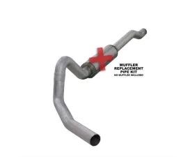 Diamond Eye Performance 4 Inch Aluminized Performance Series Diesel Catback Exhaust No Muffler Ford Excursion 6.0L 2003-2006