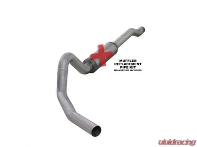 Diamond Eye Performance 4 Inch Aluminized Performance Series Diesel Catback Exhaust No Muffler Ford Excursion 6.0L 2003-2006 - K4354A-RP